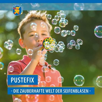 PUSTEFIX Seifenblasenspielzeug Multi-Bubble-Trompete mit 250 ml Seifenblasen-Flüssigkeit