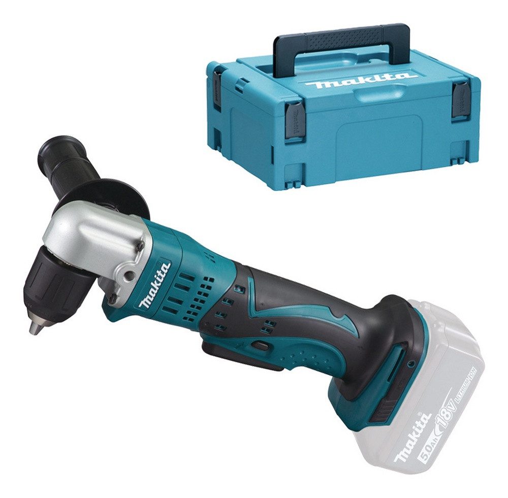 Makita Akku-Bohrschrauber, 18 V, max. 1800 U/min, Winkelbohrmaschine 18V, DDA351ZJ, Ohne Akku - in MAKPAC