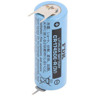 Sanyo Sanyo Lithium Batterie CR17450E-R Size A, 3V, 3er Print Lötfahnen, ++ Batterie