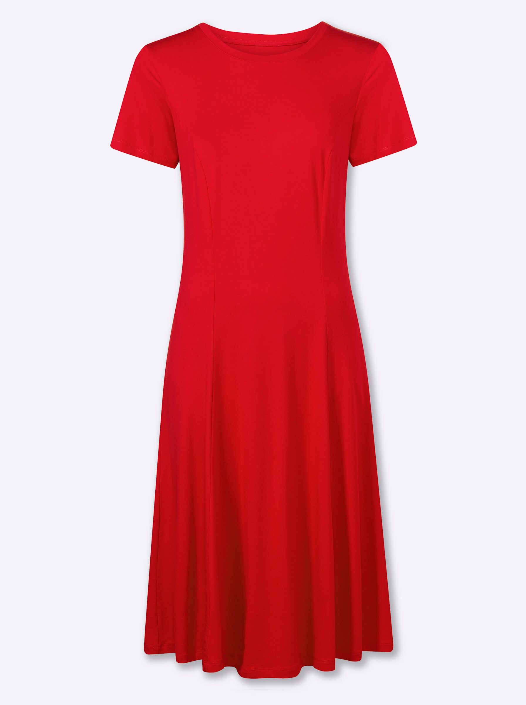 Jerseykleid Jersey-Kleid Kurzarm