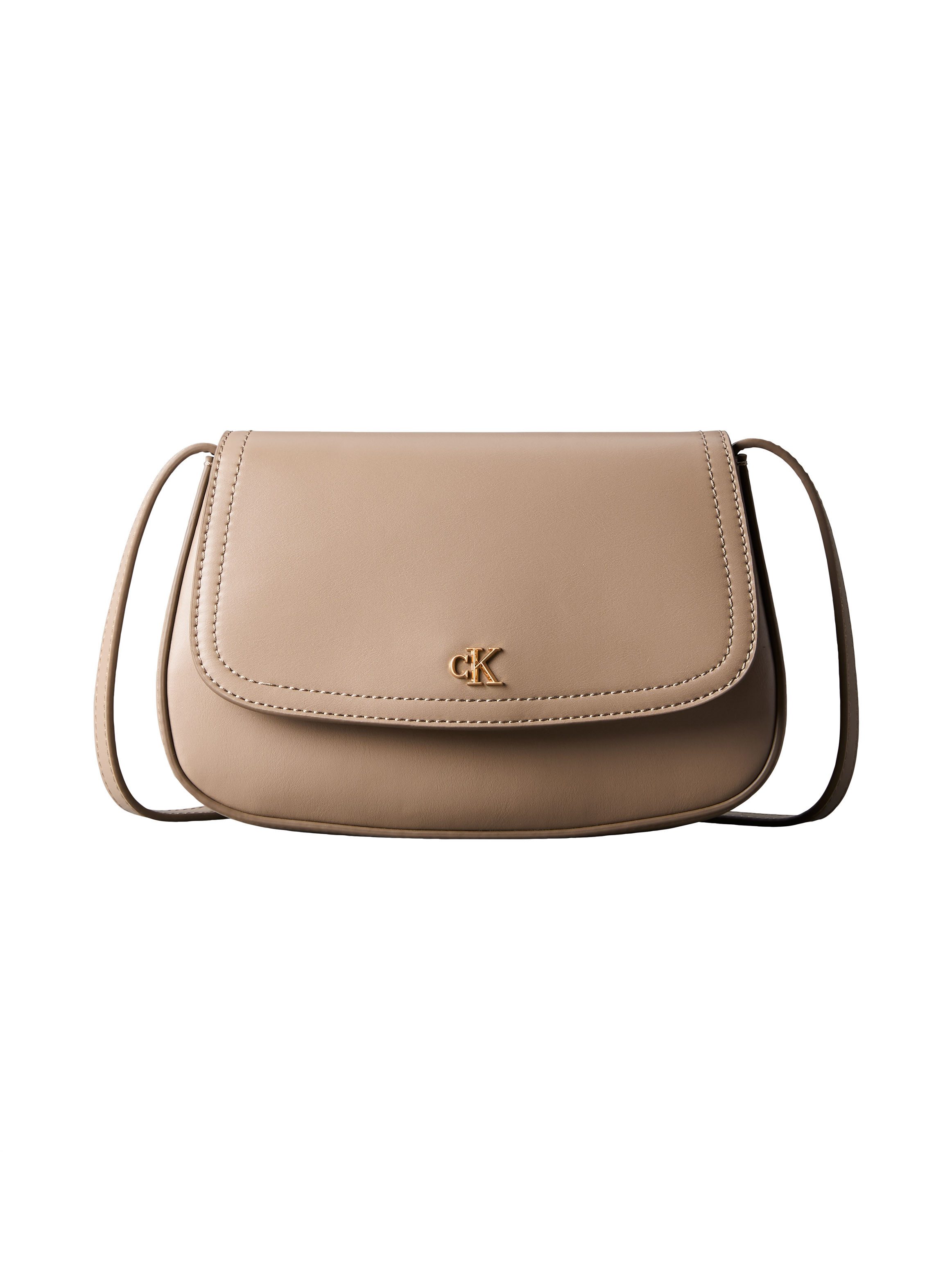 Calvin Klein Umhängetasche CK FLAP CAMERA BAG, Damen Schultertasche, Abendtasche mit CK-Logo