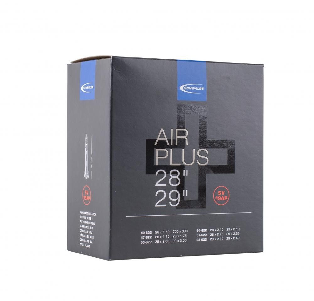 Fahrradschlauch Schwalbe Schlauch SV19AP Air Plus 28/29x1.50-2.40 Zoll 40/62-622 SV 40