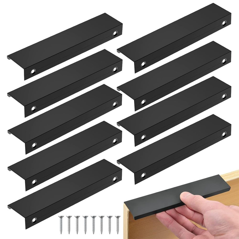 NUODWELL Möbelgriff 10 Stück Выдвижные ящикиgriffe,Verdeckter Griff,Schrankgriffe, Кухниgriffe