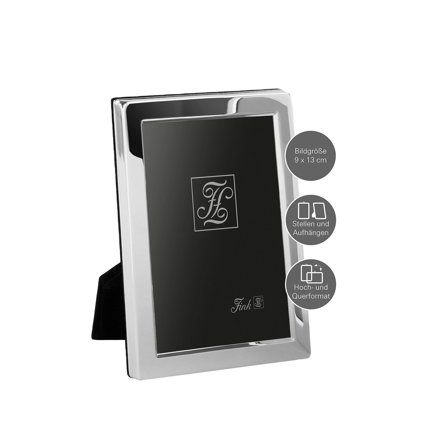 Fink Bilderrahmen CLASSIC Bilderrahmen 9x13 cm - silberfarben - Eisen/Glas/ günstig online kaufen