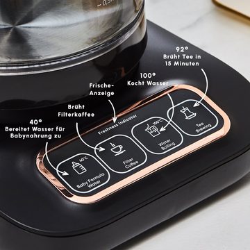 Karaca Wasser-/Teekocher Çaysever Robotea Pro 4 in 1 Sprechender Automatischer Glas Teekocher