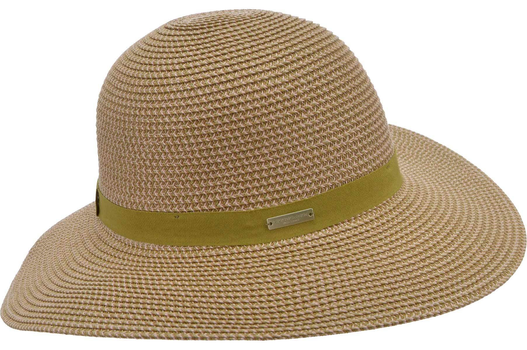 Sonnenhut Papierstroh Mix Flapper mit Ripsbandumlage 54893-0