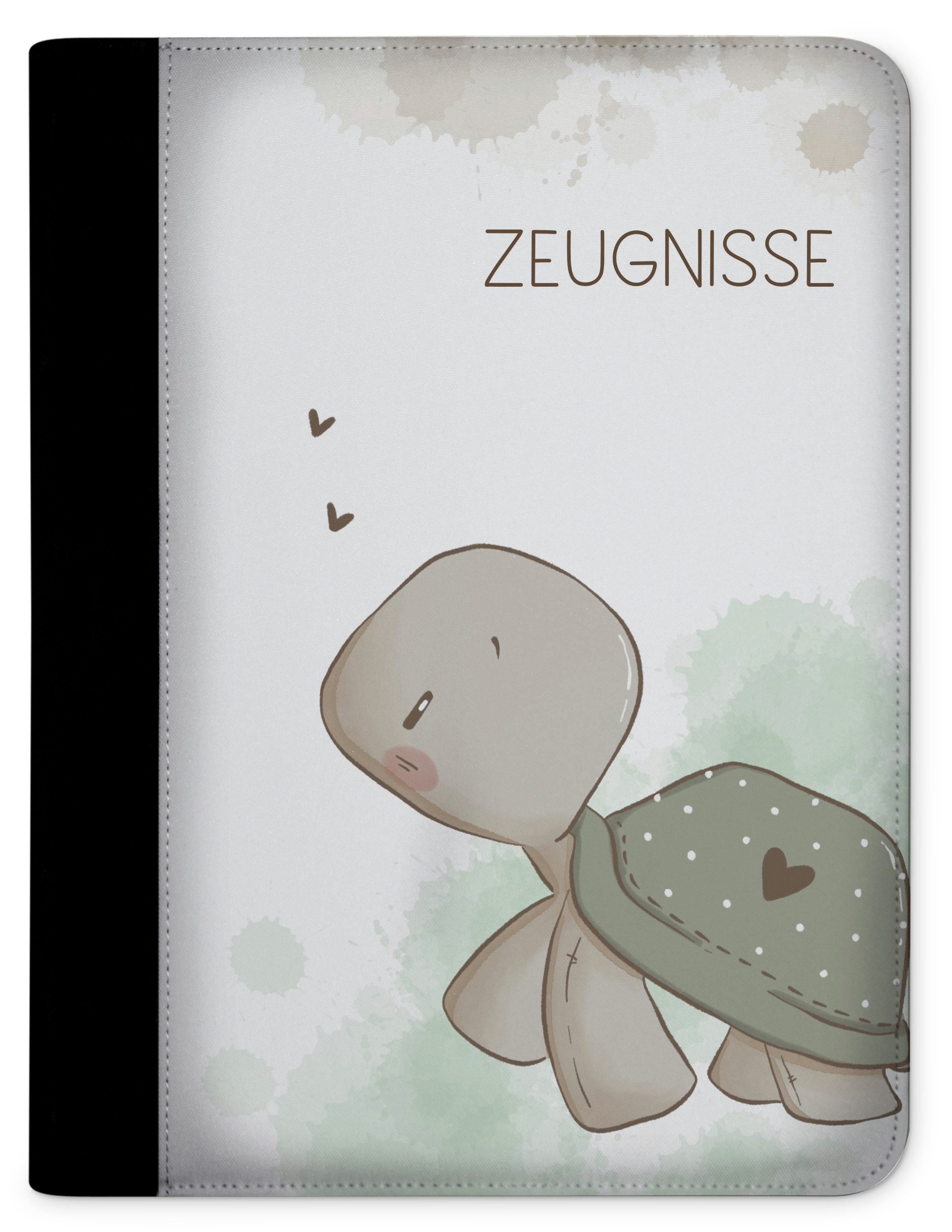 CreaDesign Schreibmappe Kinder Zeugnismappe, Dokumentenmappe, Ordner A4, Schildkröte Pepe (1-St)