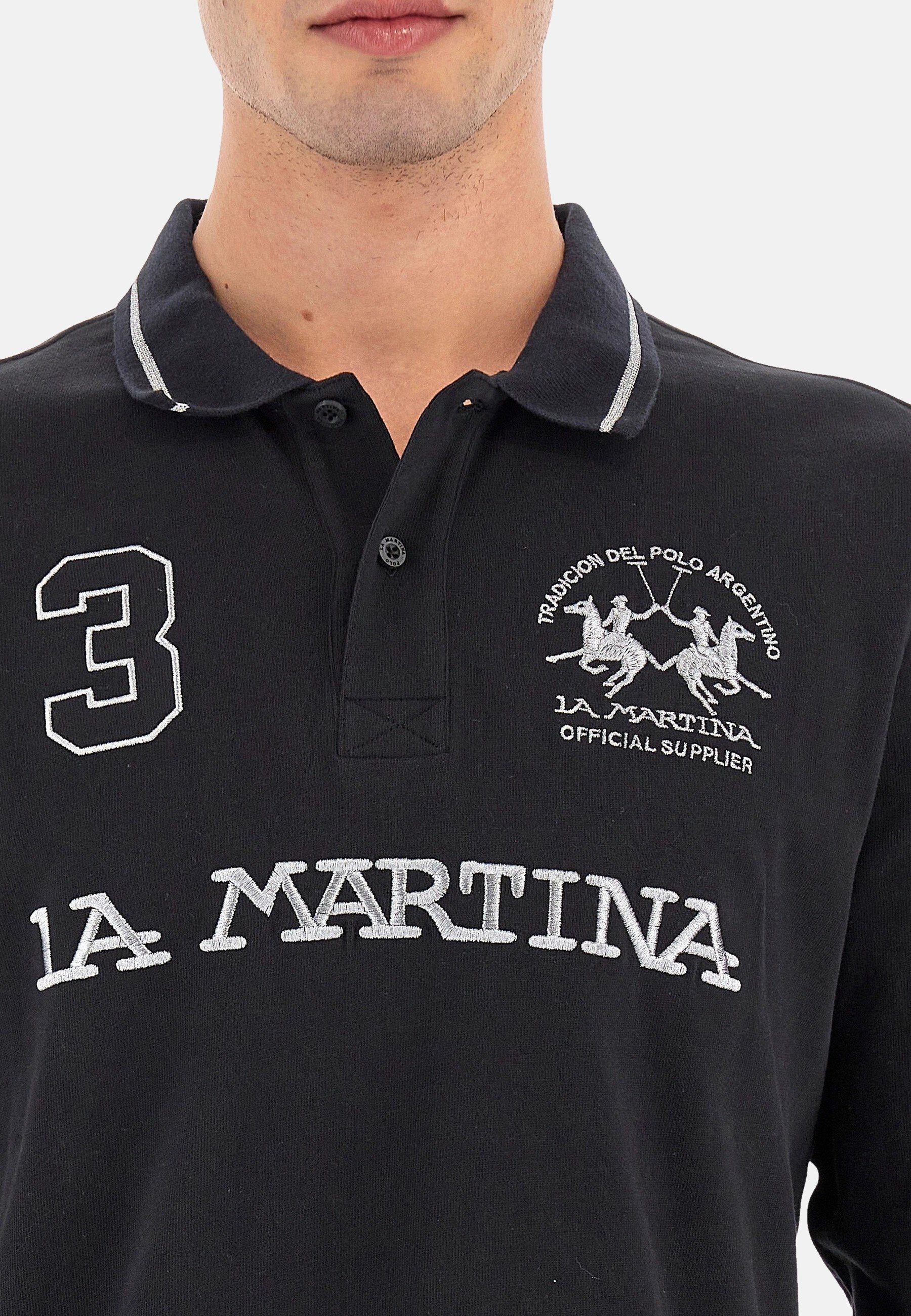 La Martina Poloshirt Shirt Langarm-Poloshirt regular fit Urbe mit (1-tlg., 1)