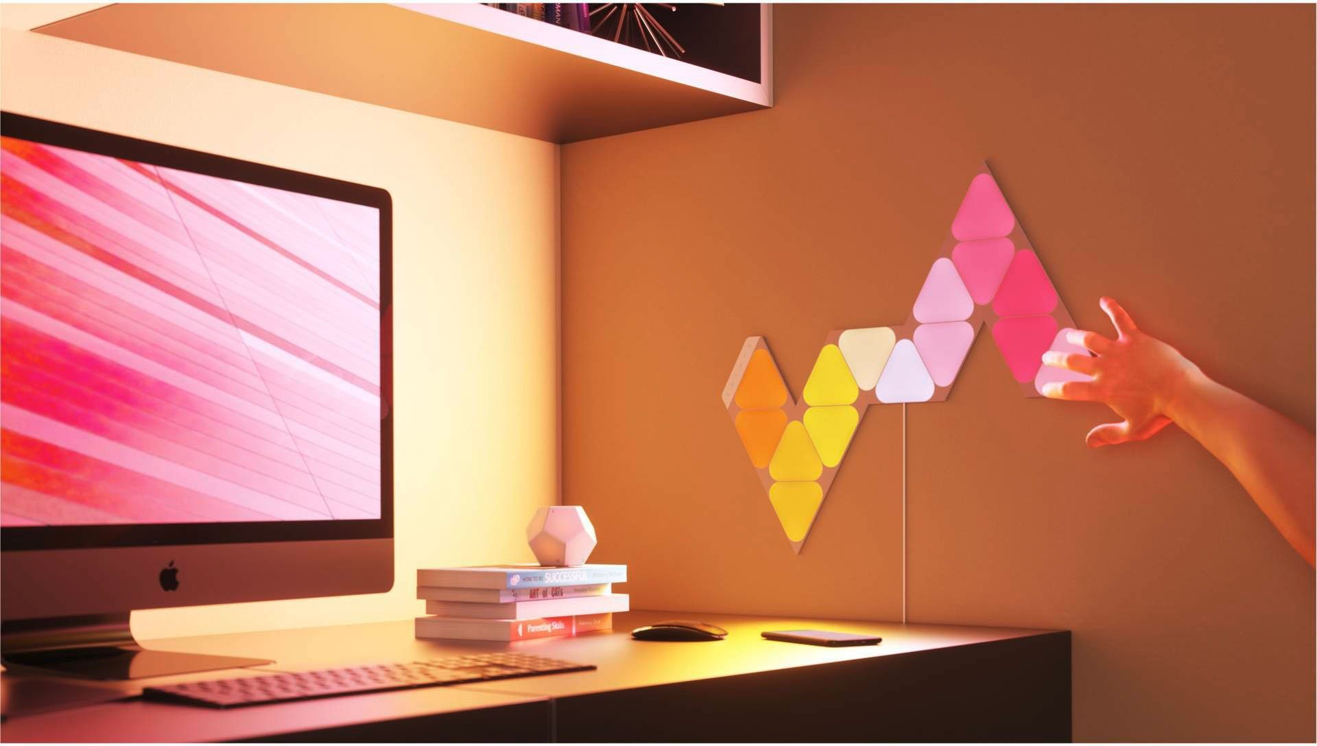 nanoleaf LED Panel LED integriert, Shapes Dimmfunktion, Mini, Farbwechsler fest Triangles