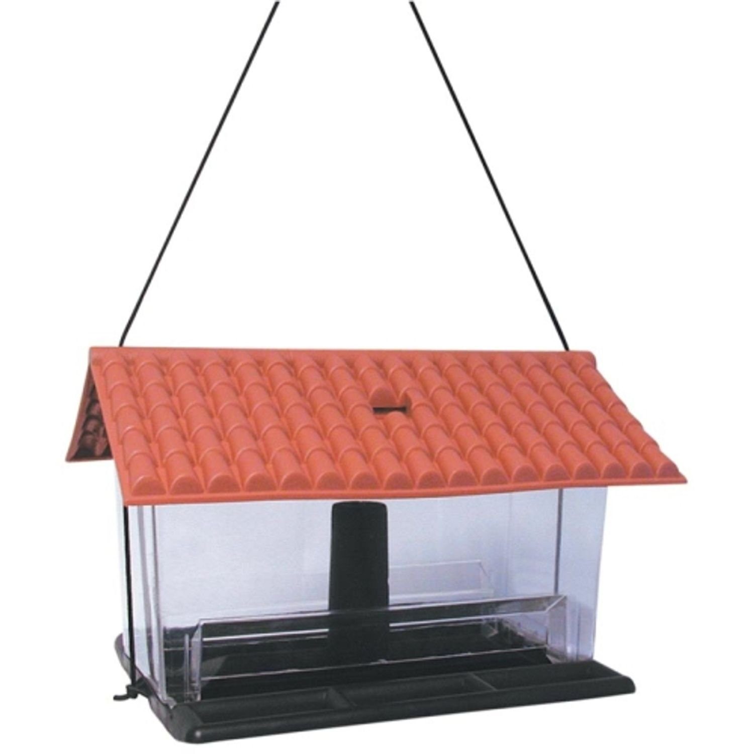 BURI Vogelhaus Vogelfutterhaus aus Kunststoff Vogelhaus Futterhaus Vogelhäuschen