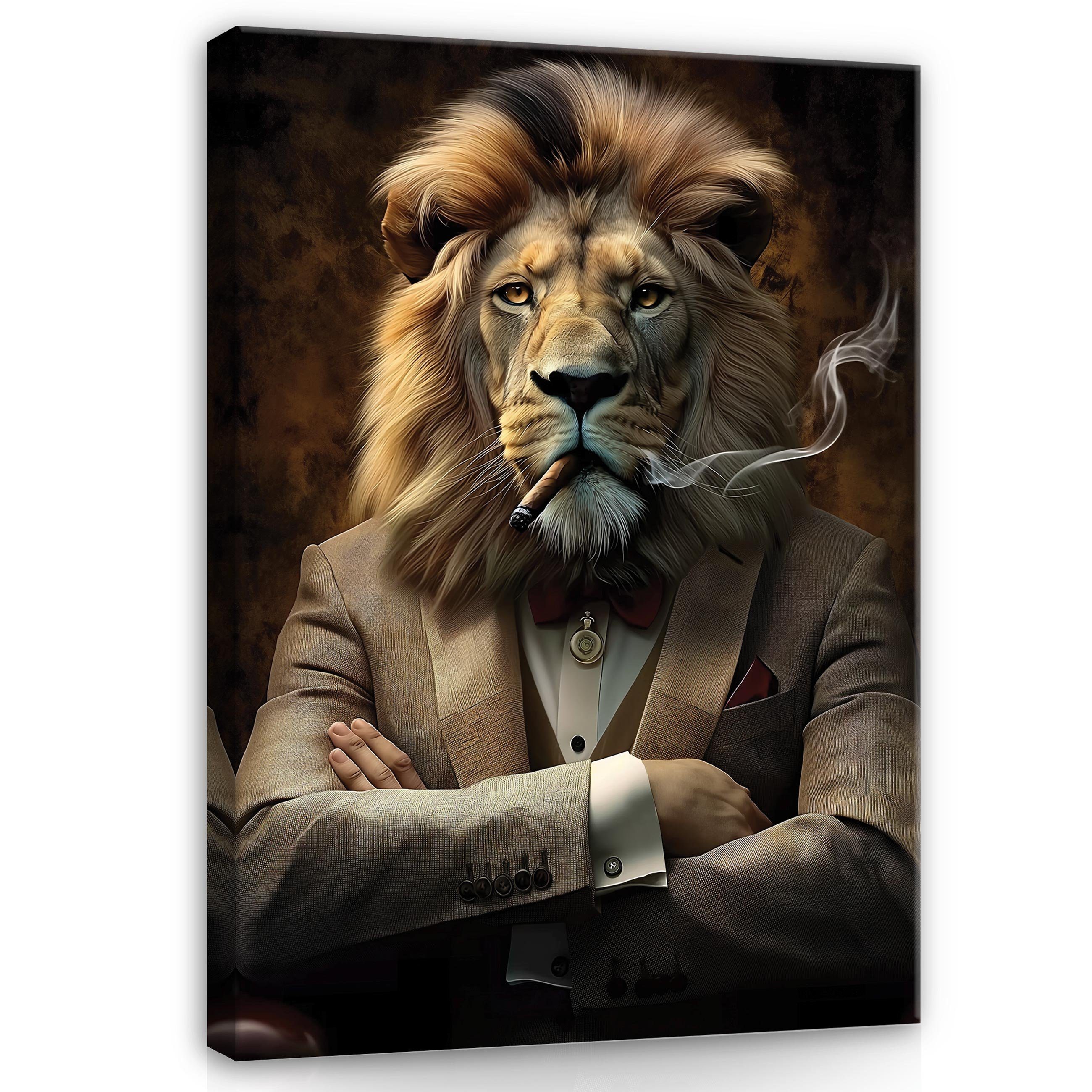 Wallarena Leinwandbild Löwe Abstrakt Motivation Wand günstig online kaufen