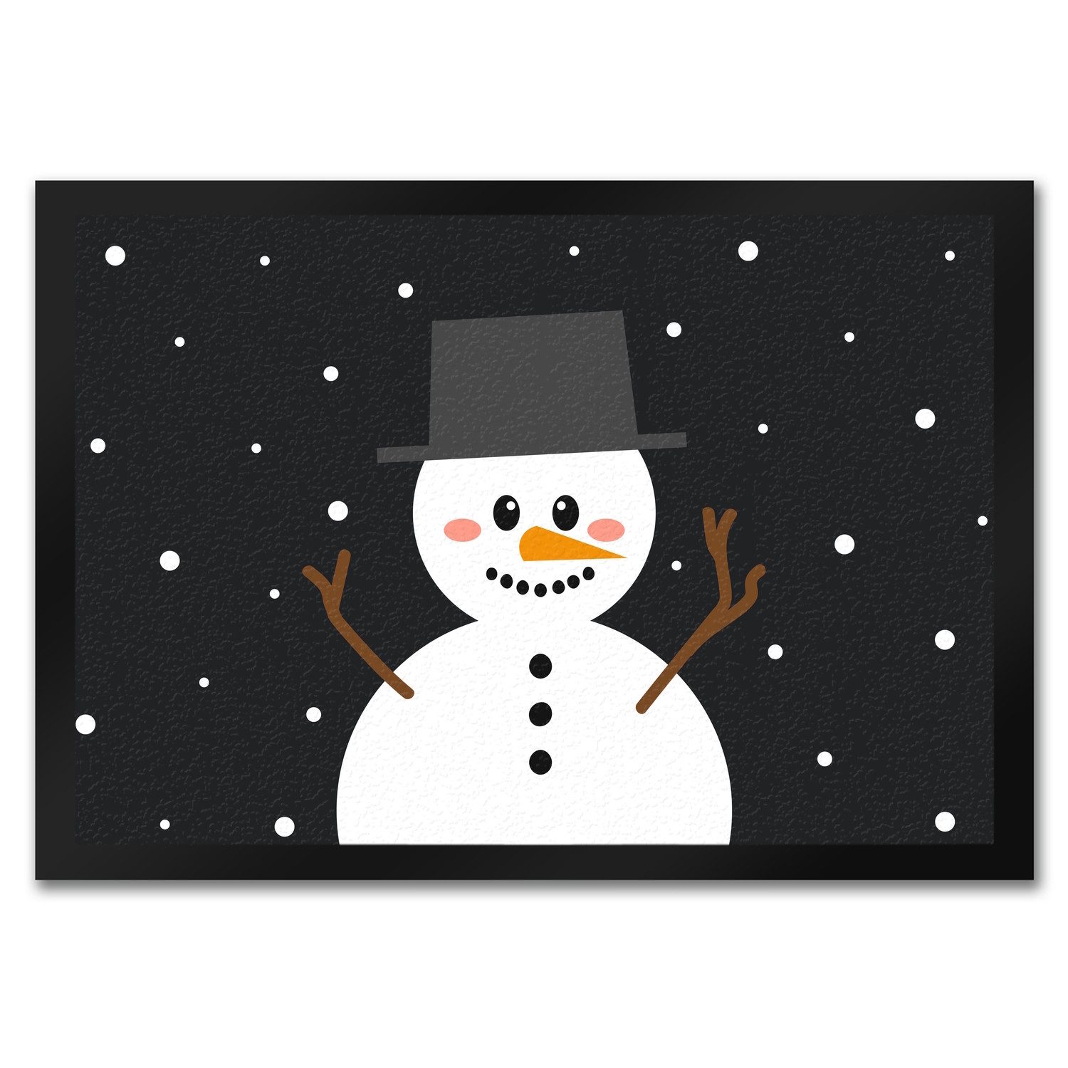 speecheese Fußmatte Schneemann im Schnee Fußmatte günstig online kaufen