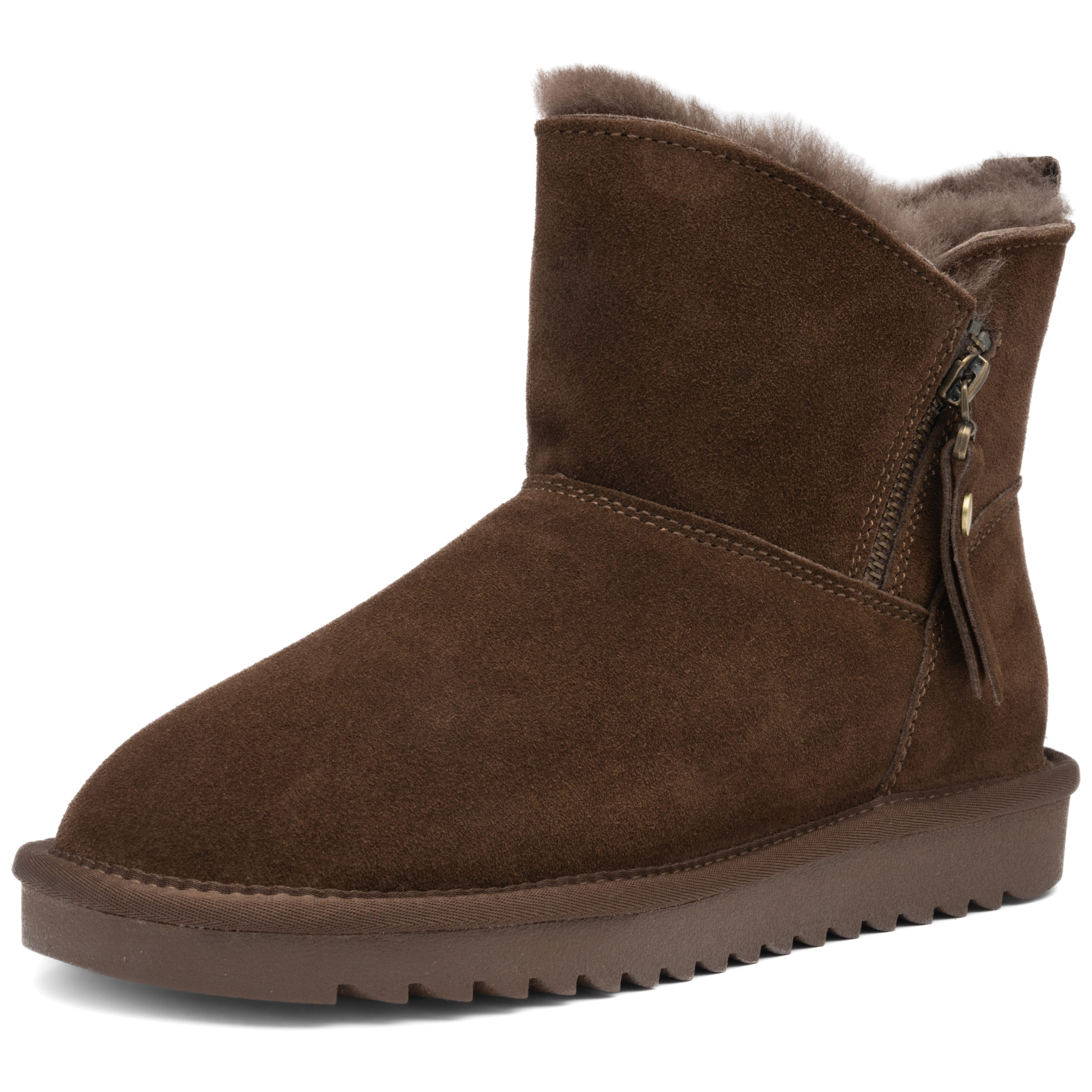 Ara ALASKA Short Zip Winterboots Kurzstiefel aus echtem Lammfell, G-Weite (weit)