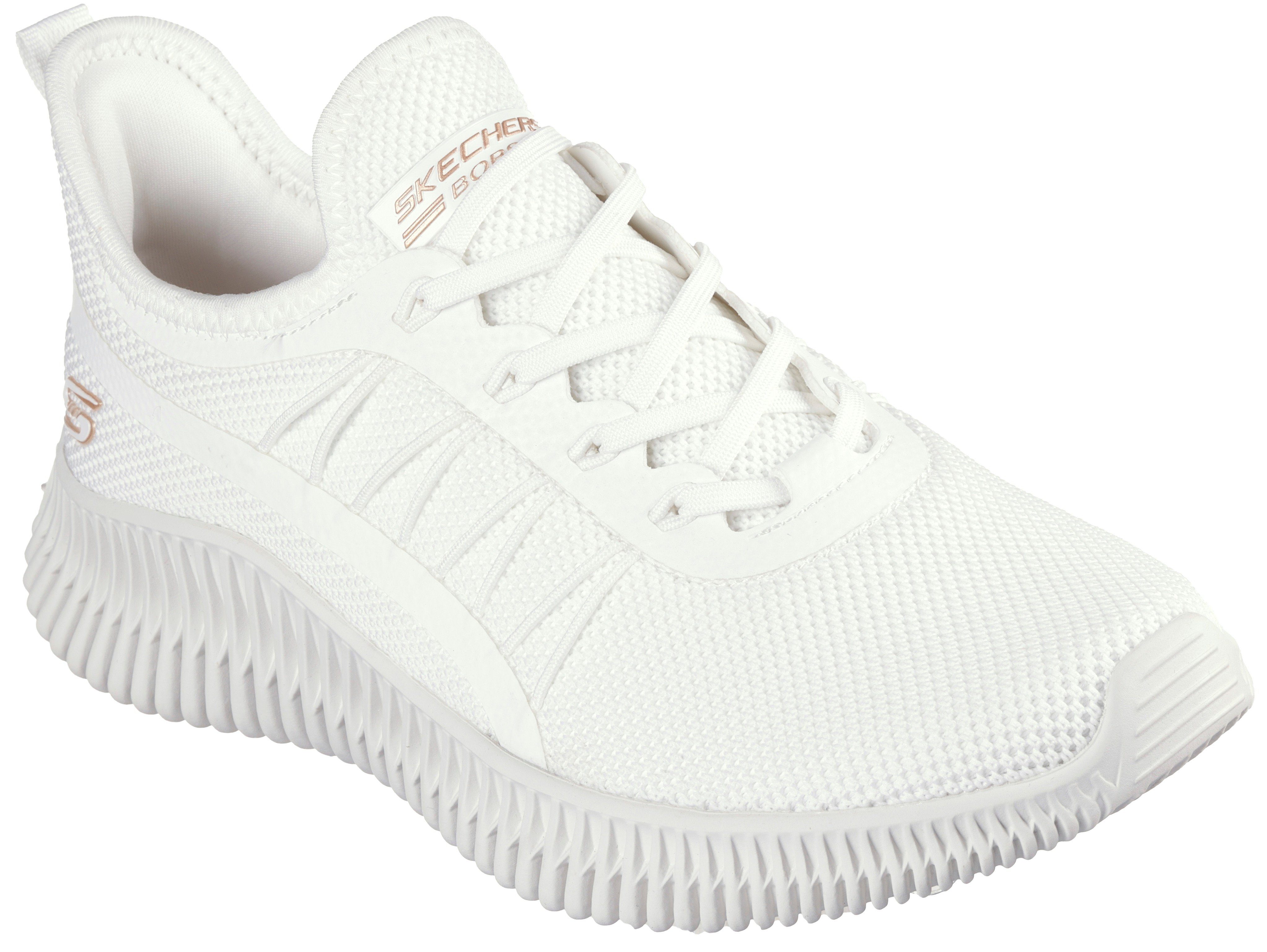 Skechers BOBS GEO-NEW AESTHETICS Slip-On Sneaker Freizeitschuh, Schlupfschuh in veganer Verarbeitung