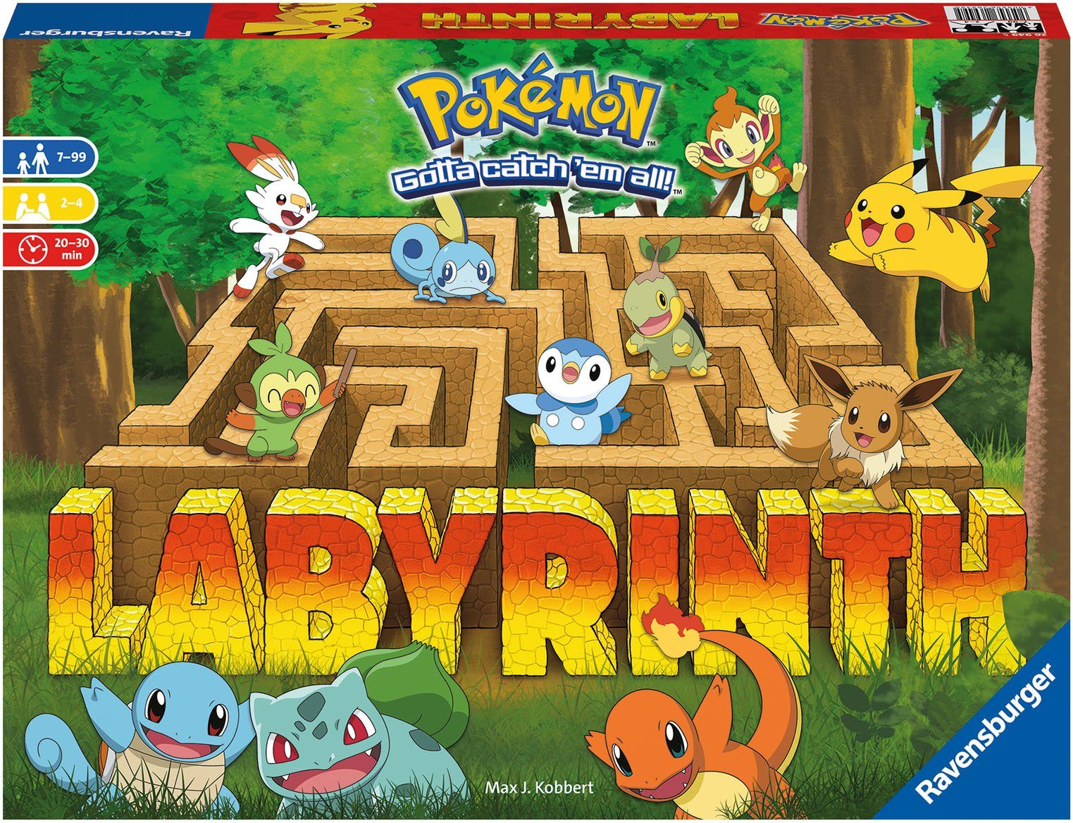 Ravensburger Spiel, Familienspiel Pokémon Labyrinth, FSC® - schützt Wald - weltweit; Made in Europe