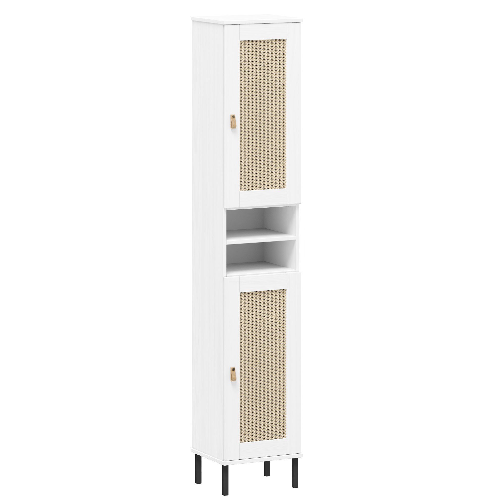 Woodroom Regal Valencia, Kiefer massiv lackiert, BxHxT 35x190x32 cm