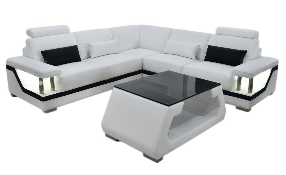 + Sofa Europe Luxus Ecksofa Möbel Made Couchtisch 3 in Design Wohnzimmer Ecksofa Sofort, Teile, JVmoebel L-Form