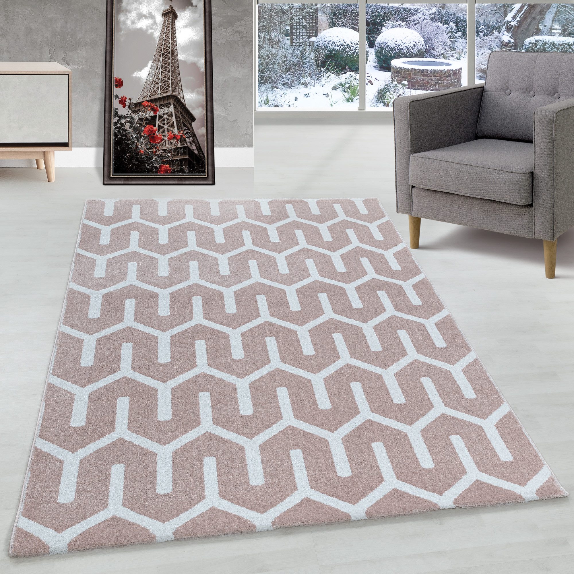 Carpettex Designteppich Geometrisch Design, Rechteckig, Höhe: günstig online kaufen