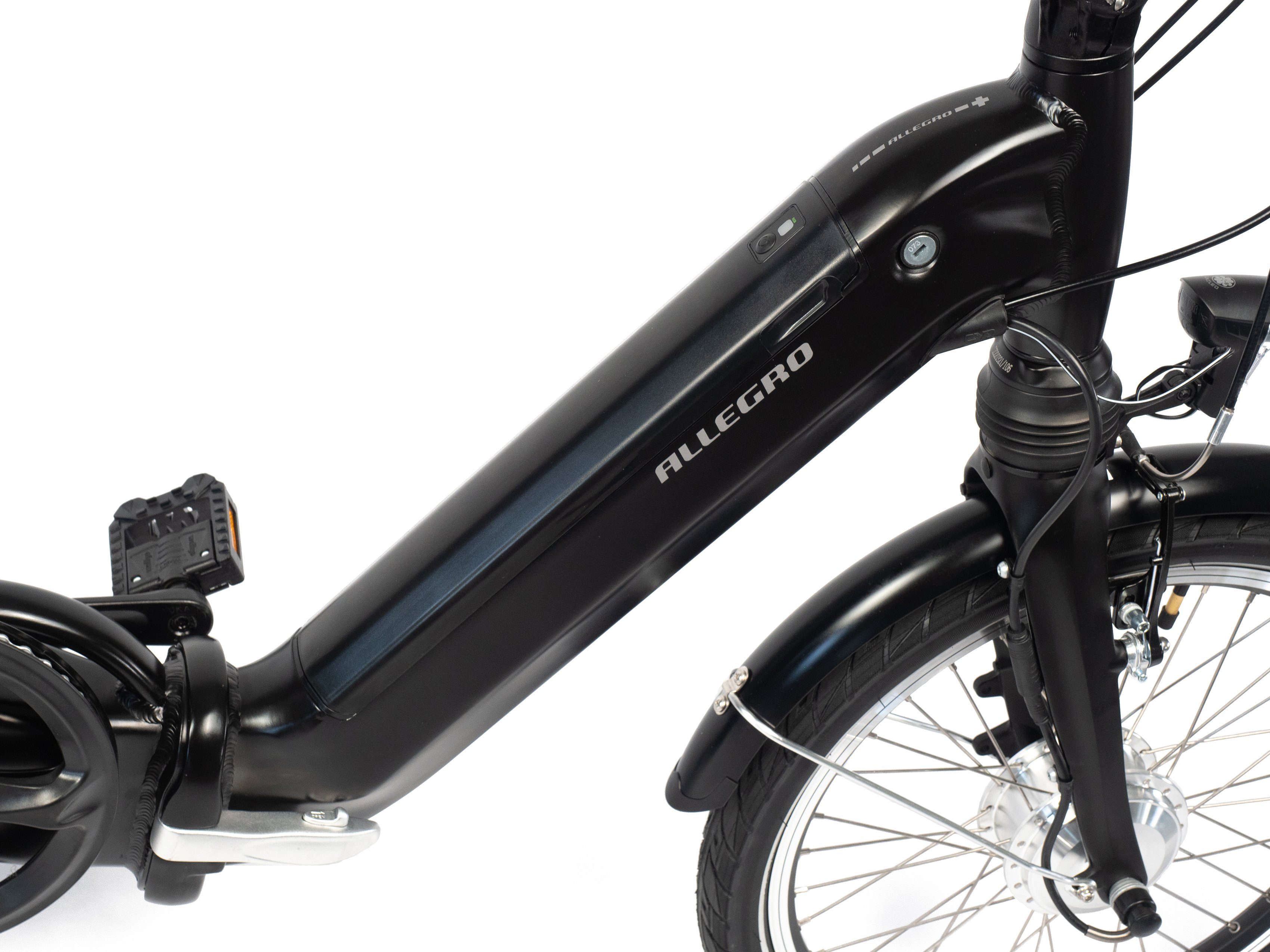 E-Bike Akku ALLEGRO Gang 3 Schaltwerk, Andi Wh Plus 374, Nexus 3 374 Shimano Nabenschaltung, Frontmotor,