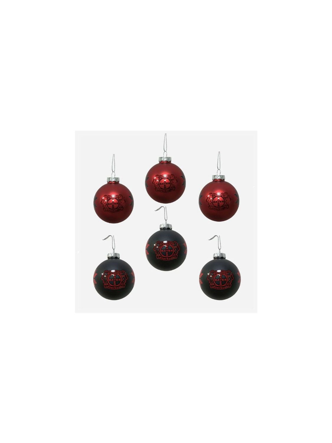 Bayer 04 Leverkusen Christbaumschmuck Bayer 04 Leverkusen Weihnachtskugeln 6er Set