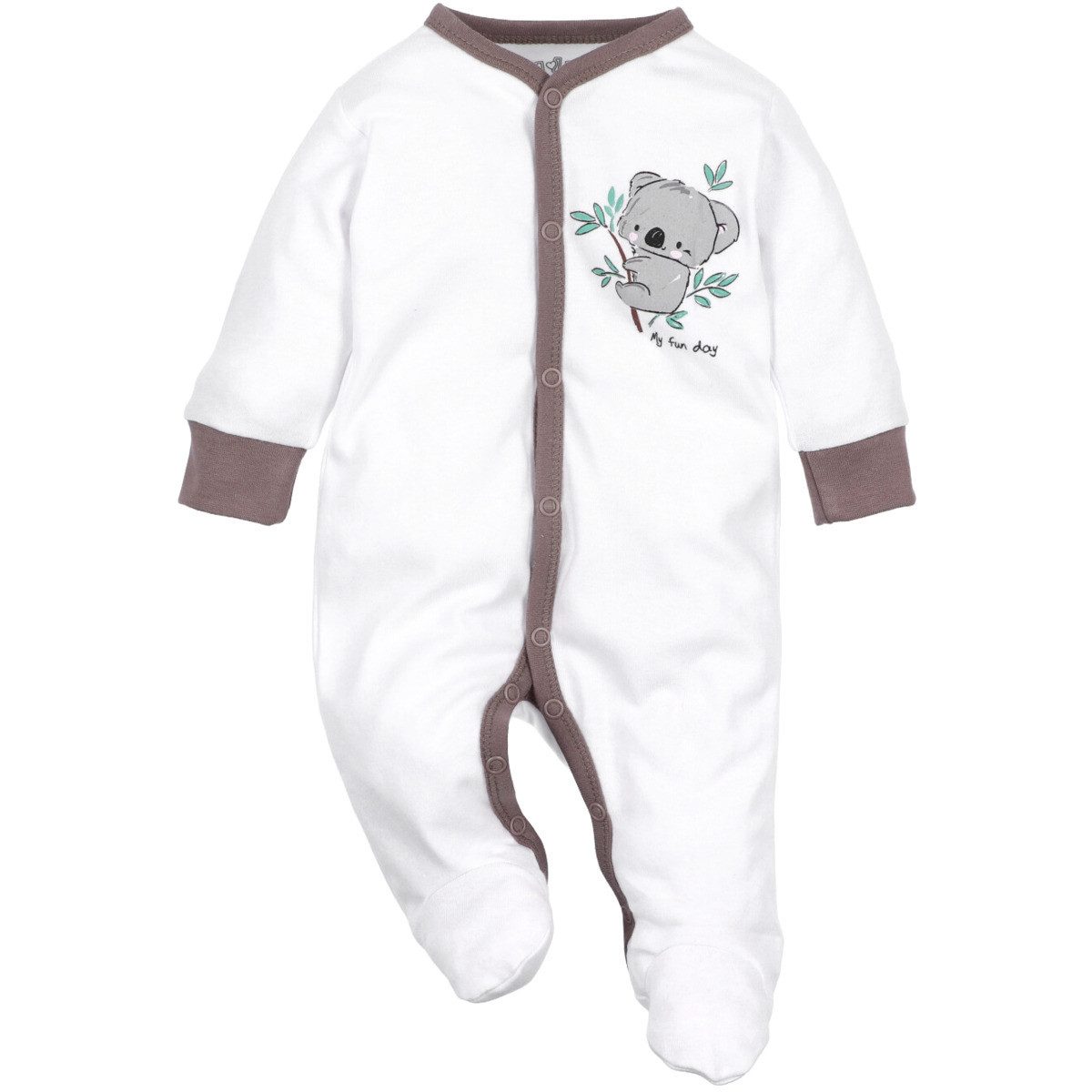 NINI Strampler Koala Unisex Kinder Einteiler, Overall, Babyanzug, Babyoverall, Babyanzug