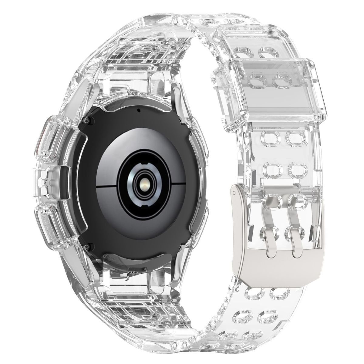 Galaxy Schutz 44mm mit Wigento Transparent Samsung Smartwatch-Armband Gehäuse 6 Watch Armband Für