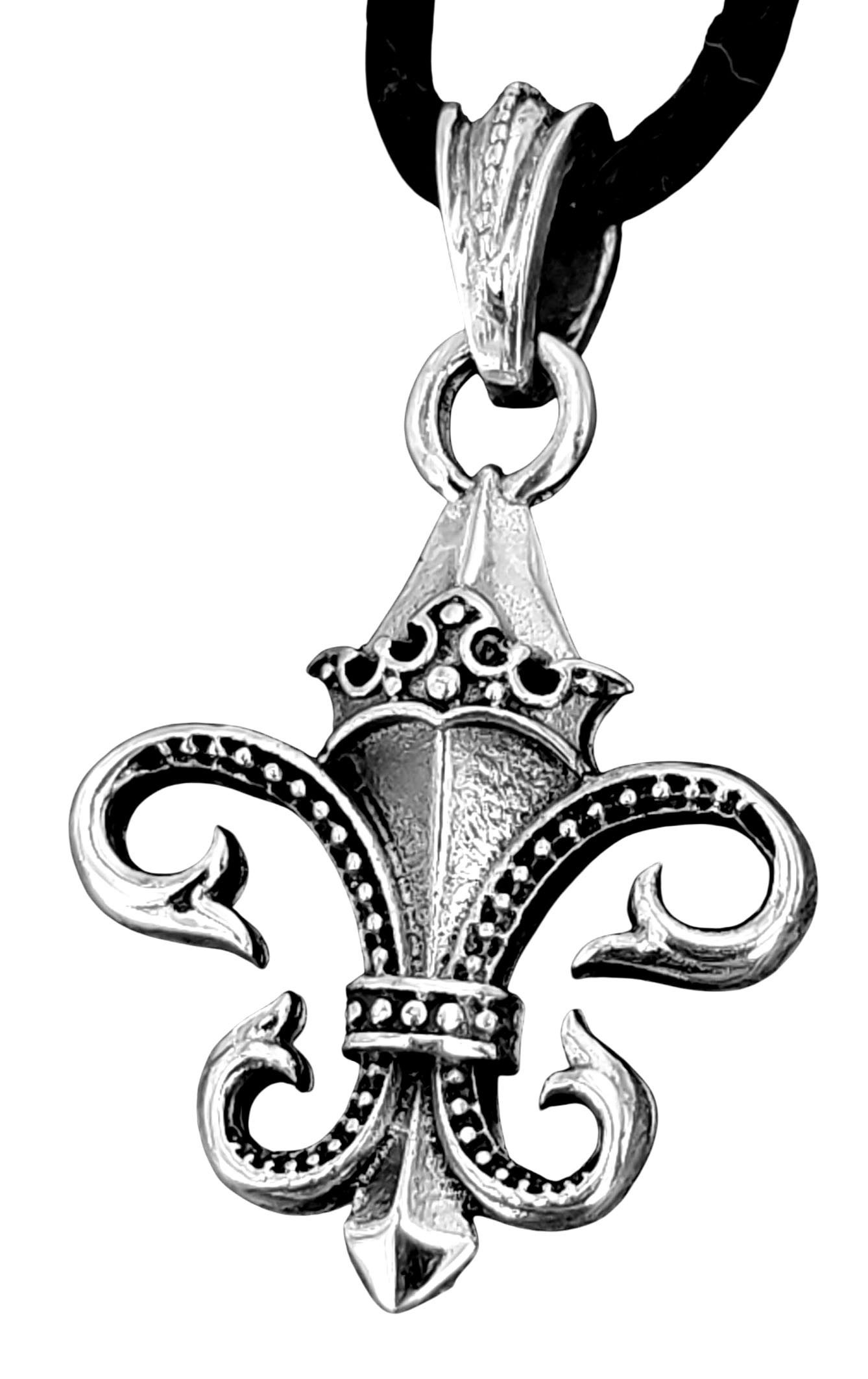 Kettenanhänger Si.40A Fleur-de-Lis Lilie Fleur de Lis / Lys Blume