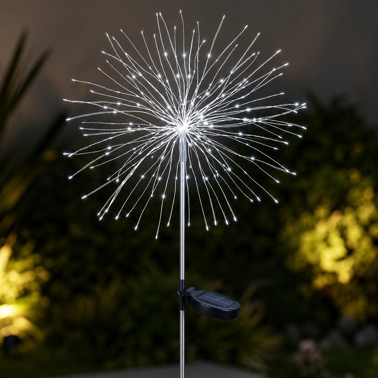pedete LED Solarleuchte LED Solarleuchte Solarlampen Garten 120 LED Feuerwerk Solarleuchten, gartendeko, solarlampen für außen, Warmweiß, Tageslichtweiß, Leucht – Bild 5 von 5