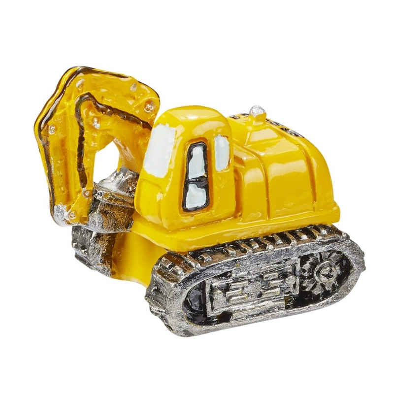 HobbyFun Dekofigur Mini-Bagger - 3 x 2,5 cm, gelb