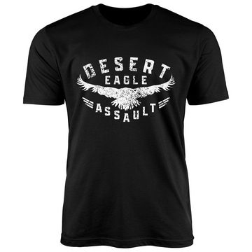 Neverless Print-Shirt Herren T-Shirt Adler Aufschrift Desert Eagle Assault Printshirt Fashion Streetstyle Neverless® mit Print