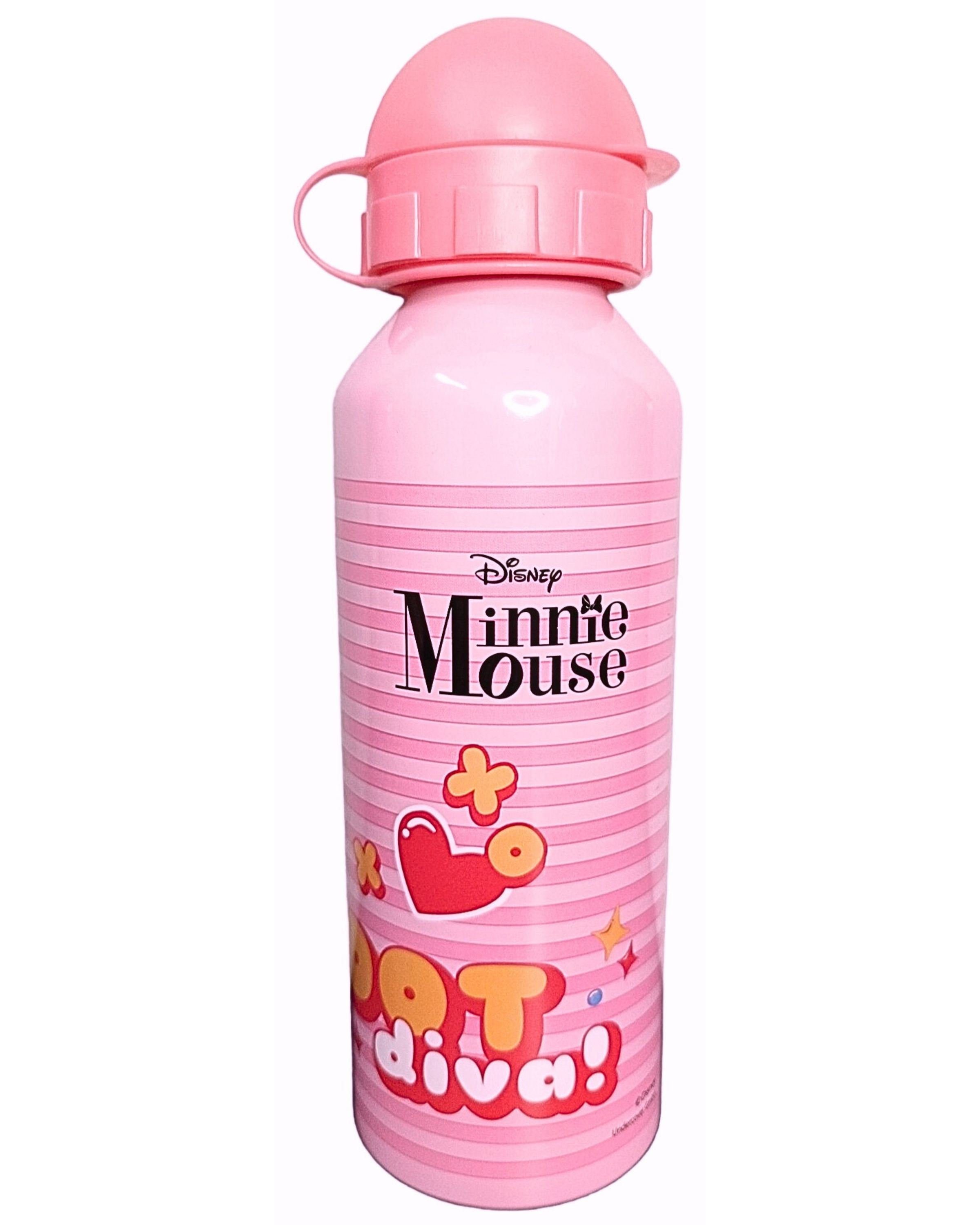 Disney Minnie Mouse Minnie Brotdose frei (2-tlg), + Alu Maus, Lunchbox Set Kunststoff, Trinkflasche Kinder BPA