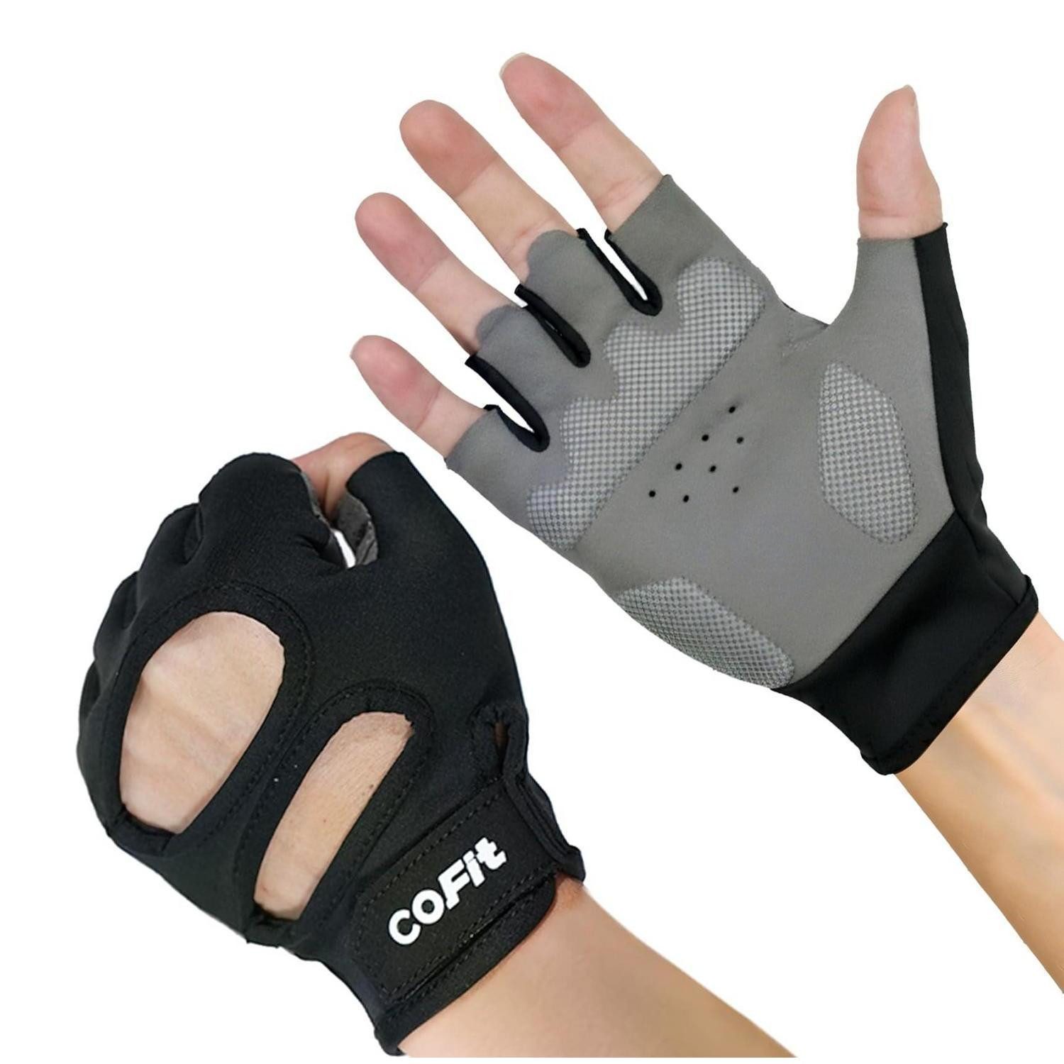 LuxusKollektion Trainingshandschuhe Fitness Handschuhe mit Handgelenkstütze Schwarz L (1-St)