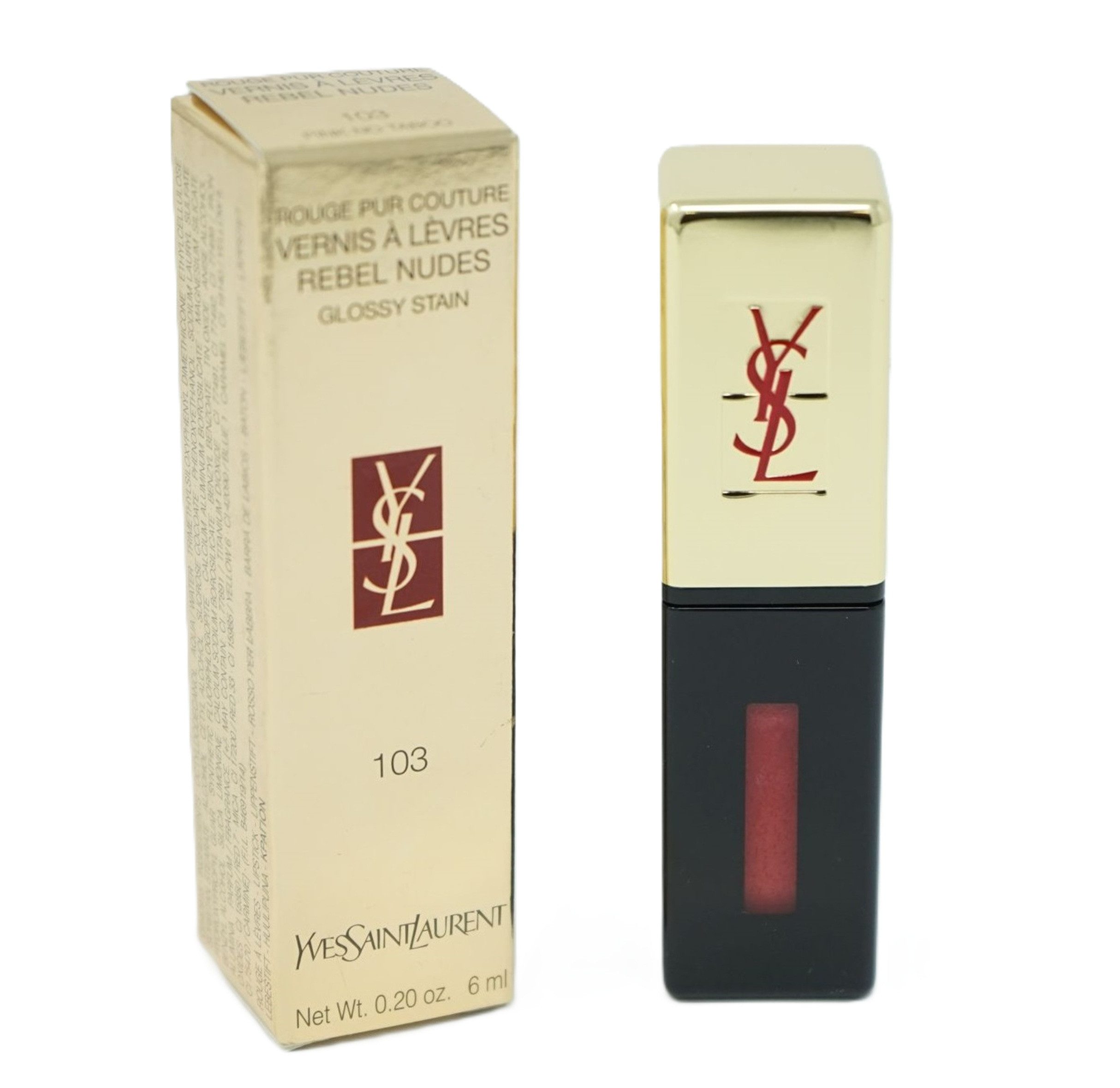 YVES SAINT LAURENT Lipgloss Yves Saint Laurent Rouge Pur Couture Glossy Stain Pink No Taboo 103