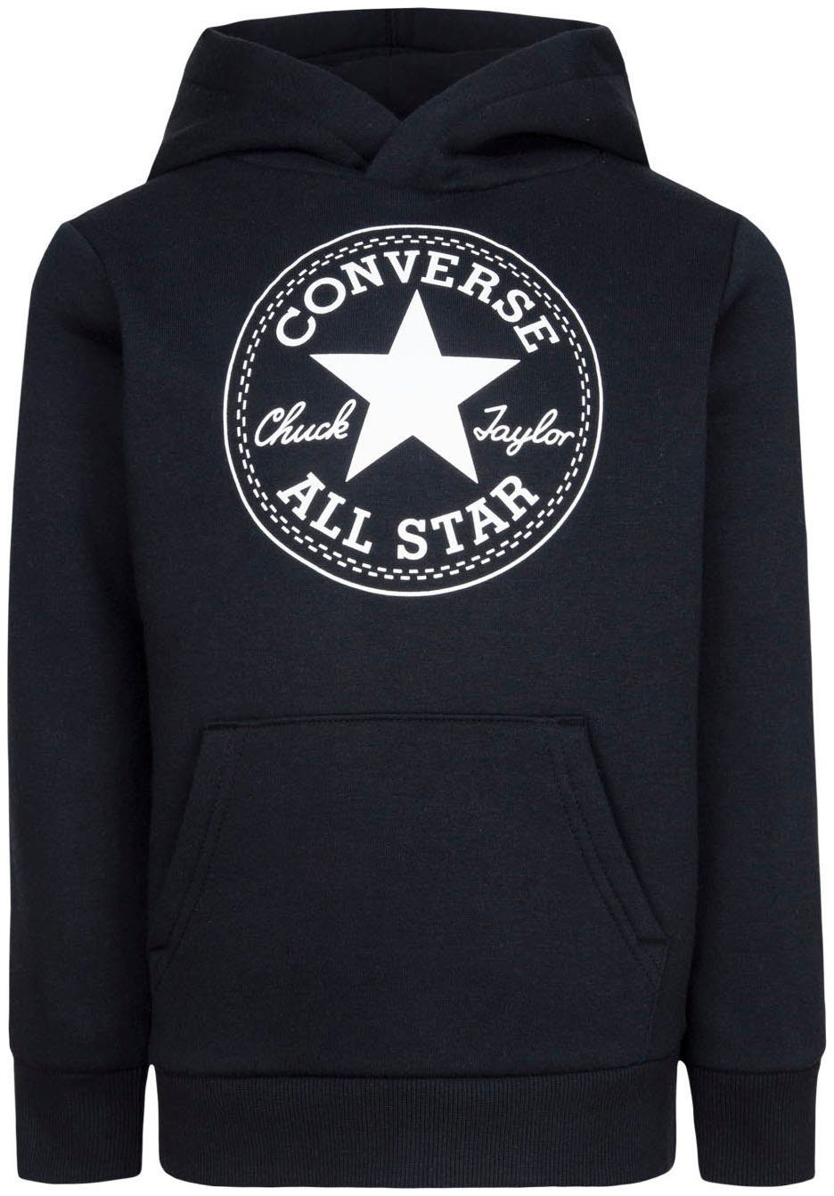 black für Converse Kinder Kapuzensweatshirt