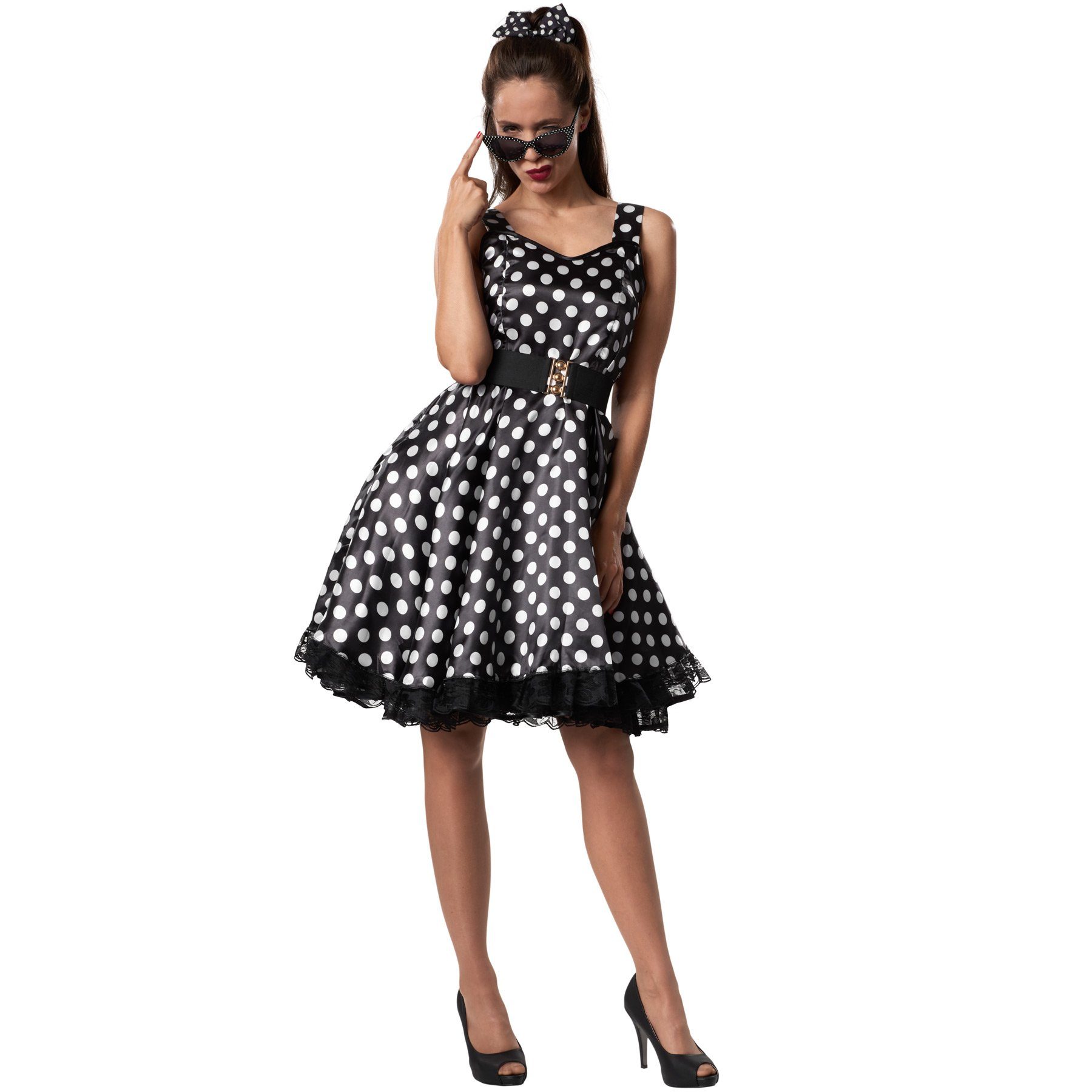 dressforfun Hippie-Kostüm Frauenkostüm Rockabilly Lady