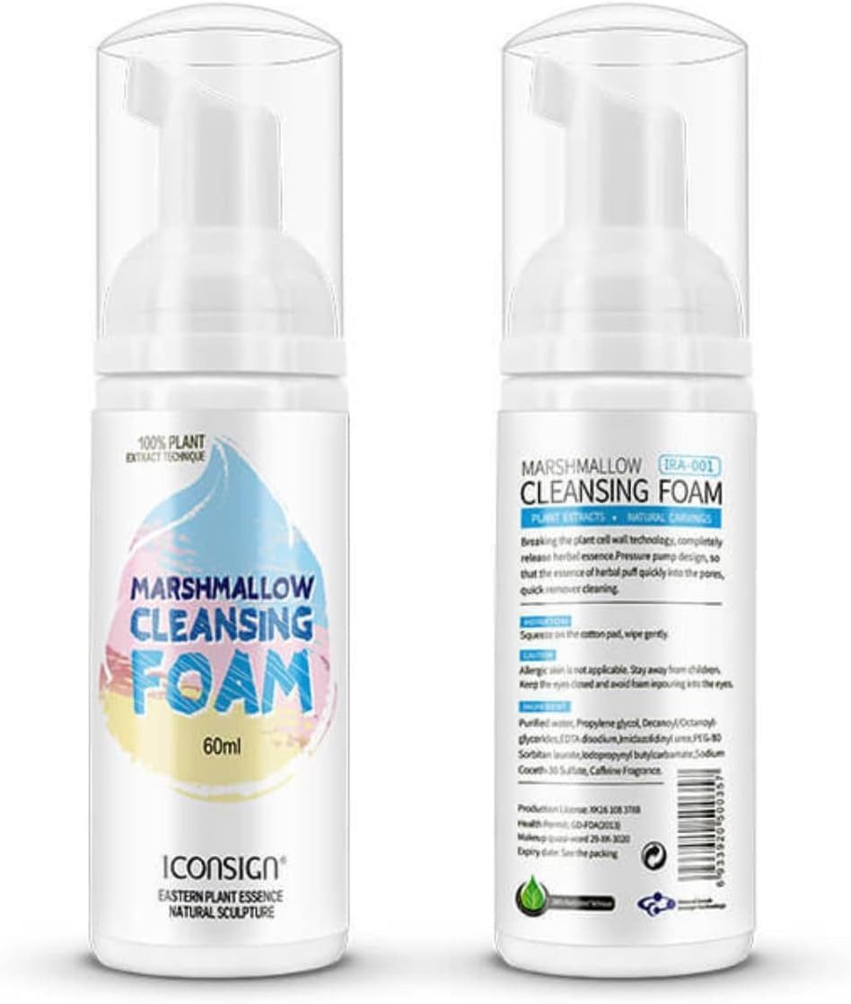 Iconsign Wimpernpflege Wimpernshampoo Wimpernverlängerung für Wimpern Reiniger 60ml, 1-tlg., Wimpernshampoo