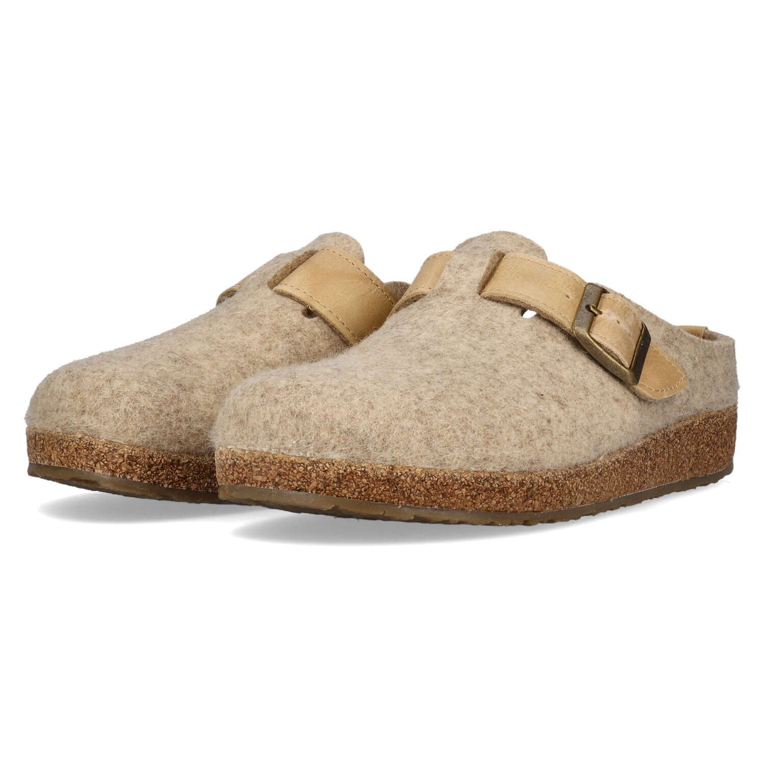 Haflinger Haflinger Grizzly Chicago Beigemeliert Öko Slipper