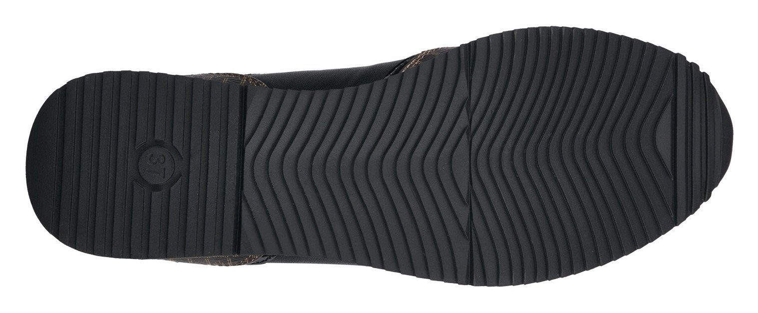 Reißverschluss schwarz-kombi Sneaker MARCO mit seitlichem TOZZI