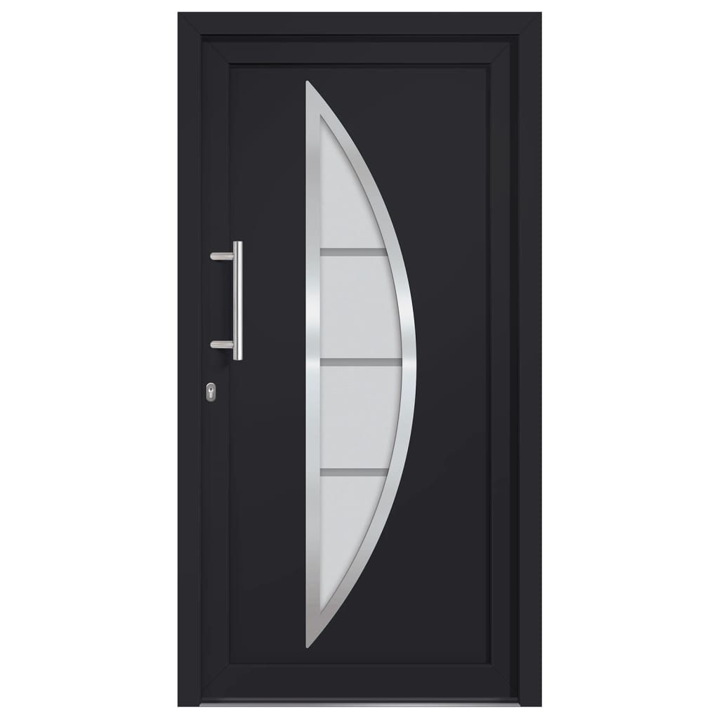 vidaXL Haustür Haustür Anthrazit 98x208 cm (1-St) – Bild 3 von 5