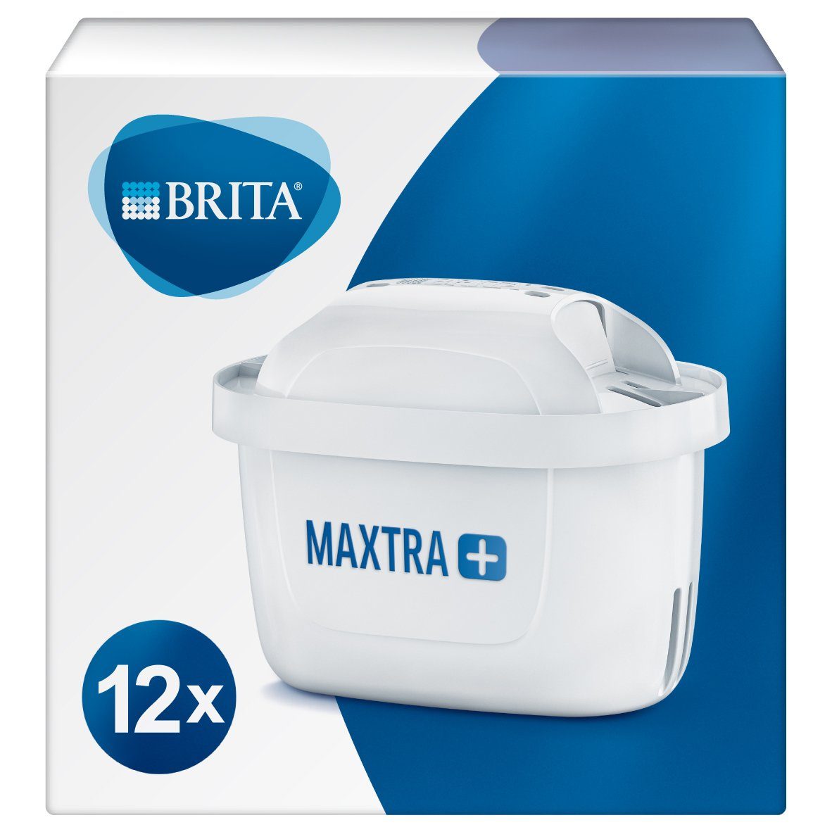 BRITA Wasserfilter MAXTRA+ Pack12, reduziert Kalk, Chlor, Blei & Kupfer im Leitungswasser