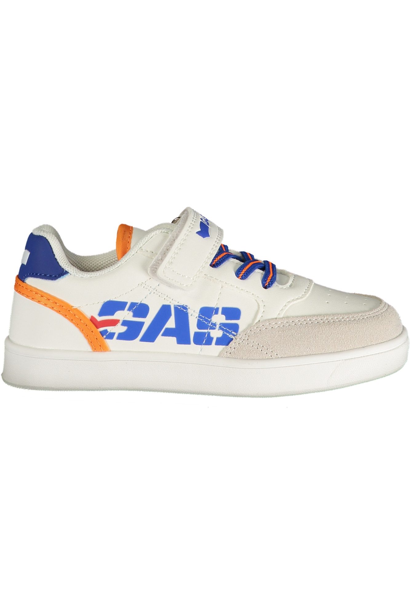 GAS Sneaker Weißer Kindersportschuh: Klettverschluss &