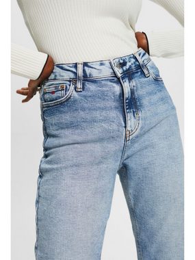 Esprit Weite Jeans Retro-Jeans mit gerader Passform und hohem Bund