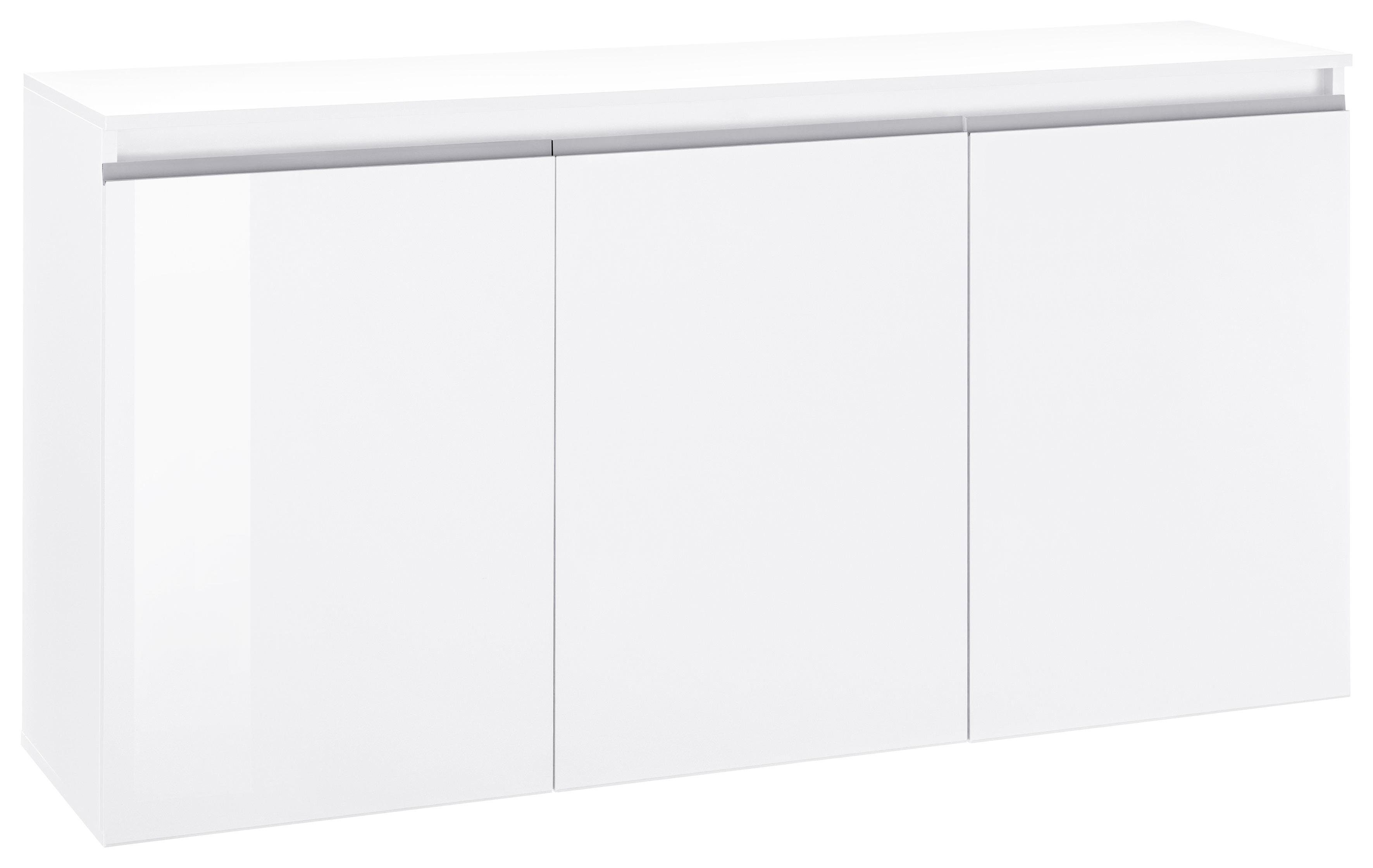 INOSIGN Kommode Magic, Kommode, Schrank, Sideboard, Kredenz, mit 3 Türen, Komplett Hochglanz lackiert, (B/T/H) 150x40x81 cm. Reduzierter Preis € 299,99. Unverbindliche Preisempfehlung € 379,00