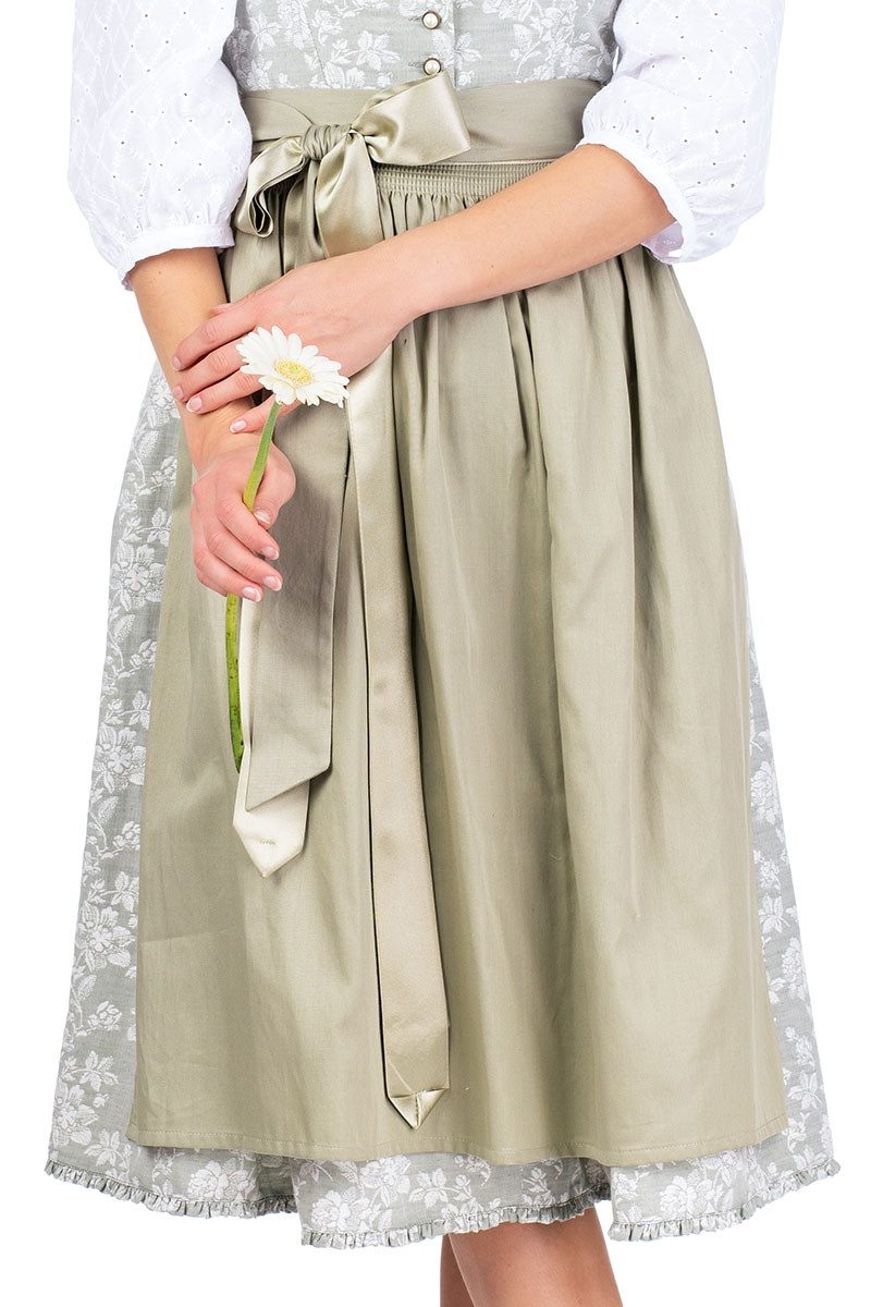 Alpenfee Tracht Dirndl Midi Dirndl 2tlg. - ALMA - grün