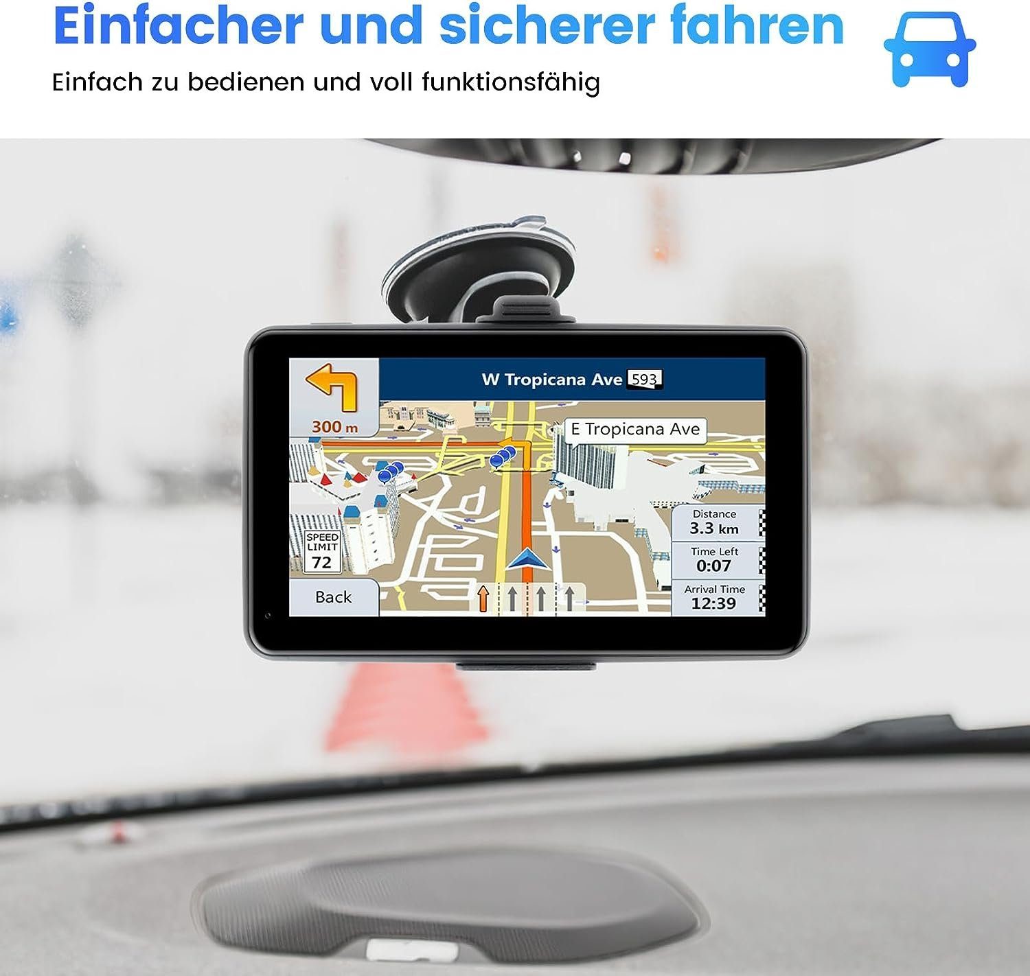 7'' Navi,Europa Kostenloses Karten DOPWii GPS PKW Navigationsgerät Navigation 47