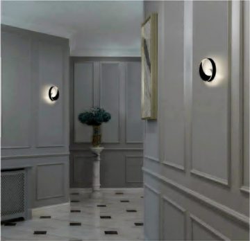 YI LED Dekolicht LED Runde Dekorative Wandleuchten 8W Moderne Mond Art Deco Wandleuchte