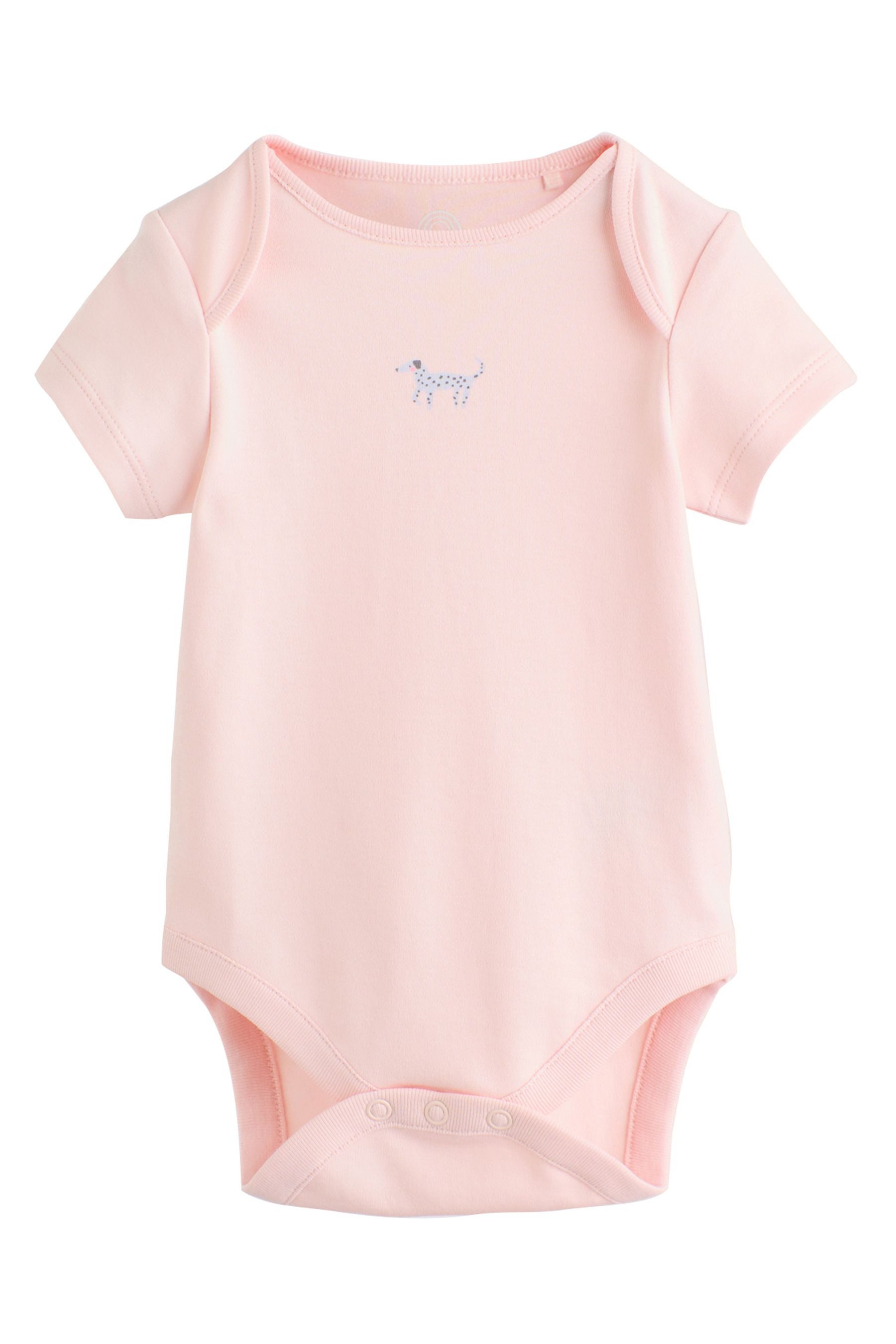 Next Kurzarmbody Kurzärmelige Babybodys im 7er-Pack (7-tlg)