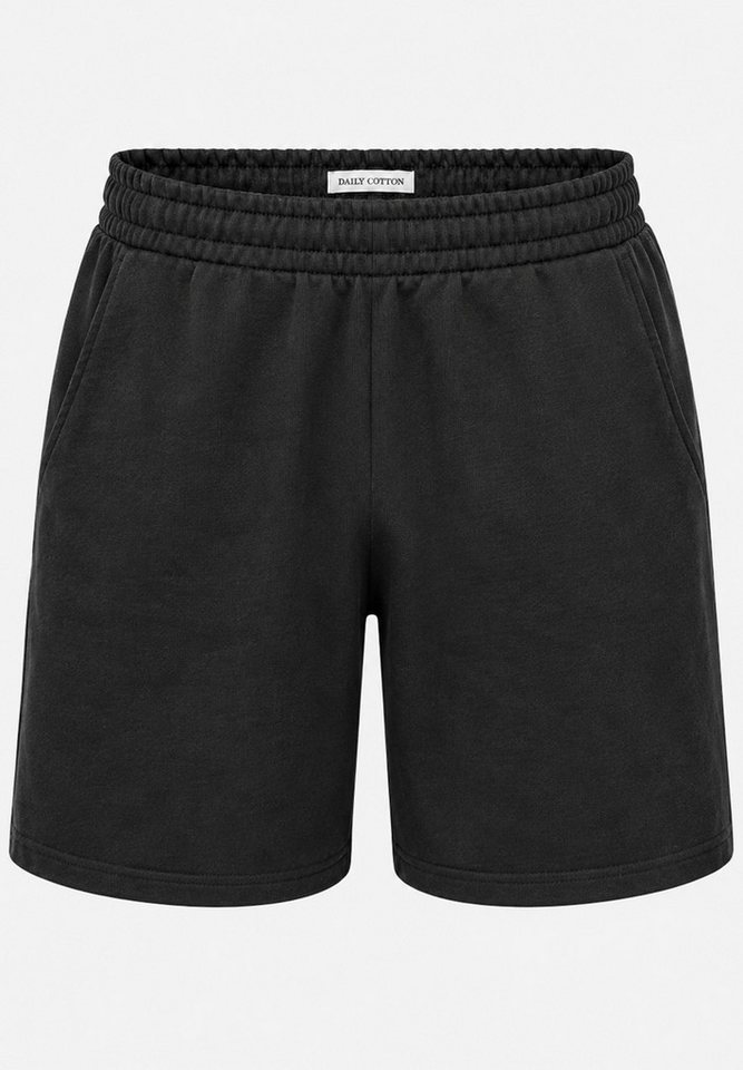 DAILY COTTON Sweatshorts Kurze Hose im lockeren Relaxed-Fit Sportshorts als Sommershorts aus 100% Bauwmolle