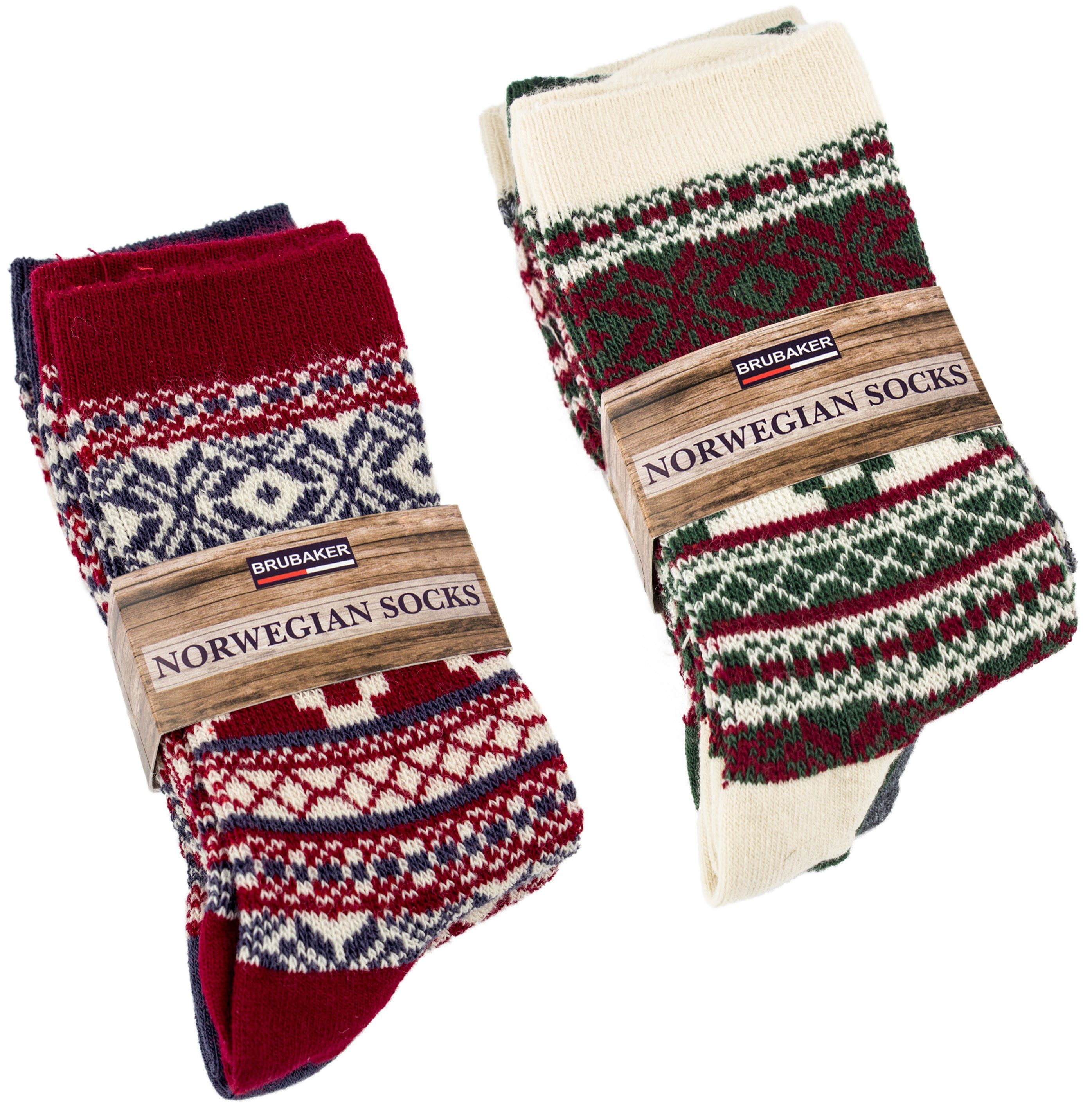 BRUBAKER Norwegersocken Kuschelsocken Geschenkset für Frauen (Warme dicke W günstig online kaufen