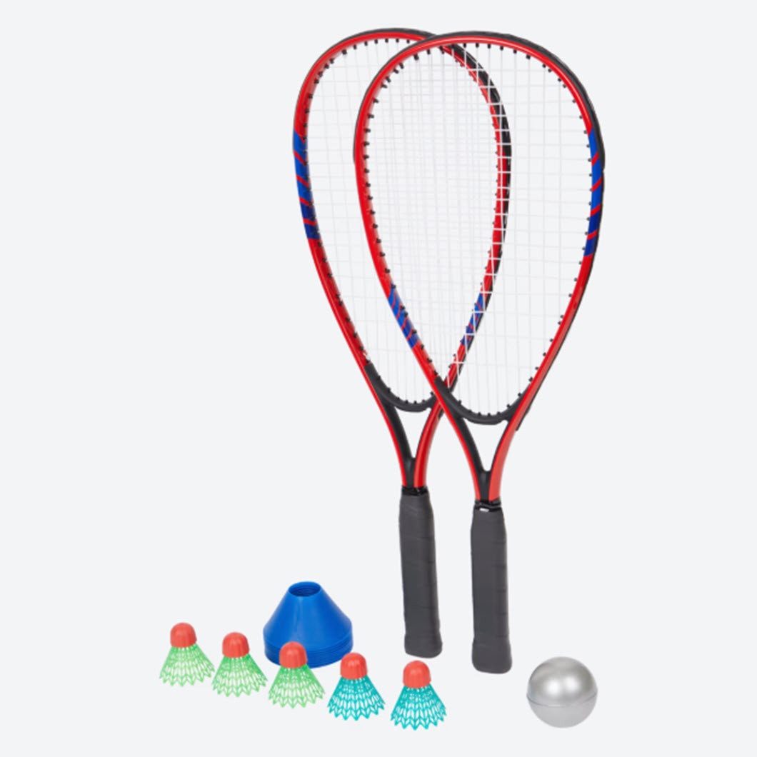 Spectrum Speed-Badmintonschläger Speed-Badminton-Set 7-teilig, (Set)